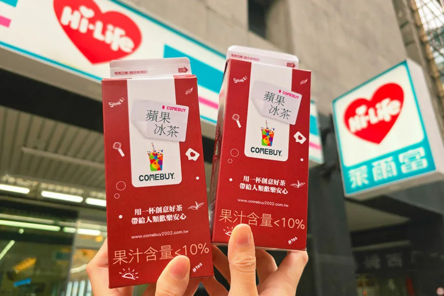 媒體採購 廣編稿 廣告合作 異業合作 互惠 COMEBUY 萊爾富 蘋果冰茶