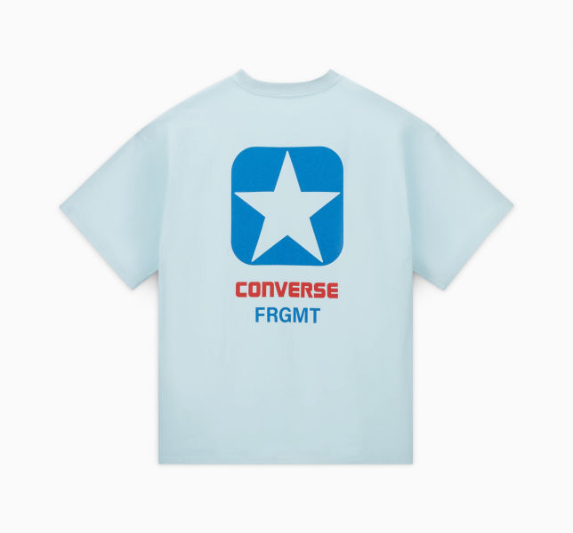 Converse x FRGMT T恤建議零售價為新台幣1,480元 (藍)