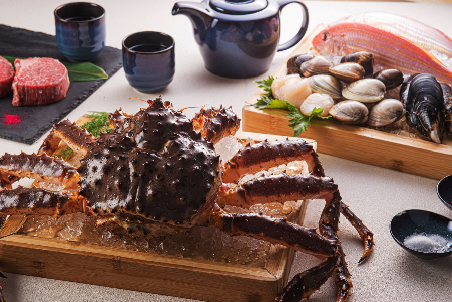 岩彩海鮮餐廳日本進口帝王蟹與現流海鮮