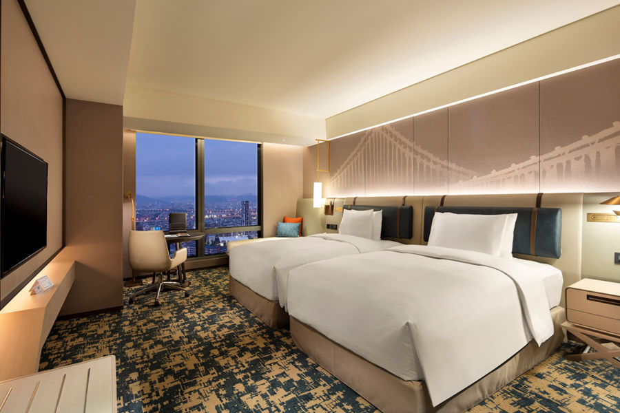 希爾頓客房兩小床房型