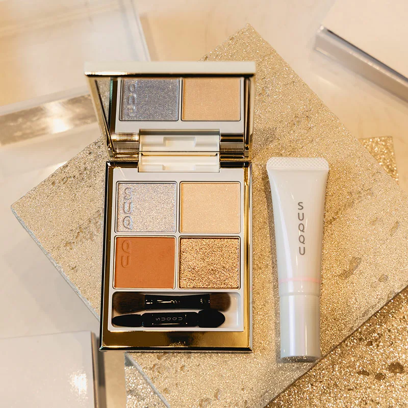 SUQQU 聖誕 2025 幸福之光 晶采盈緻眼彩盤 晶采潤澤液狀頰彩 唇膏新色 限定彩妝組