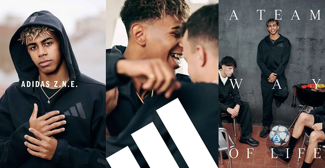 adidas ZNE、BABYMONSTER、Lamine Yamal、Z世代、運動時尚、adidas黑標、連帽外套