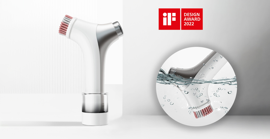 《清透美顏雪花機》台灣第一台榮獲德國iF設計大獎的高科技洗臉機