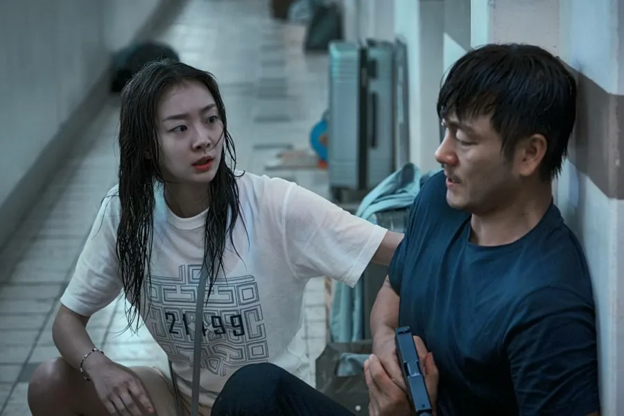 巨洪 Netflix新片 電影 媒體採購 廣編稿 廣告合作 異業合作 末日洪水 金多美 求生科學家 朴海秀 公寓工程師 科幻災難 視覺特效 Netflix原創 動作劇情 12月19日 上線鉅作