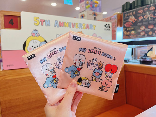 藏壽司BT21、鮭貝滿分祭 藏壽司、BT21收納包、藏壽司BT21、BT21扭蛋