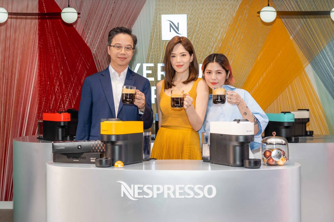 Nespresso永續大使許瑋甯驚喜現身期間限定的VERTUO POP玩色咖啡快閃店，大方分享VERTUO POP咖啡機帶給她的3個美好生活哲學啟發