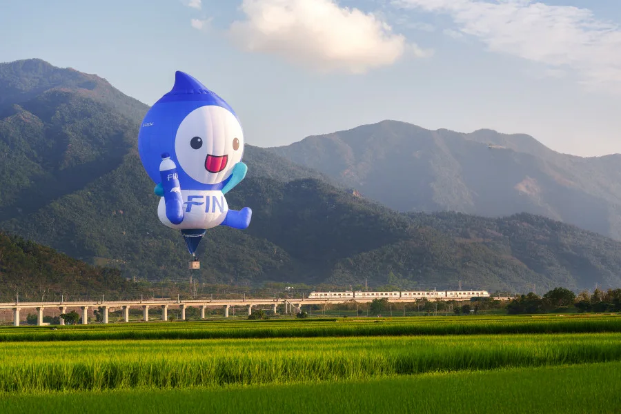 媒體採購 黑松 熱氣球 FIN水寶 臺灣國際熱氣球嘉年華 超可愛