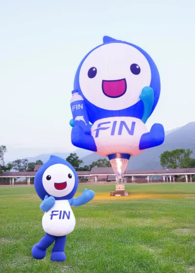 媒體採購 黑松 熱氣球 FIN水寶 臺灣國際熱氣球嘉年華 超可愛