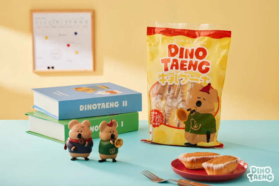 SUNFRIEND MOUTH 短尾袋鼠 7-ELEVEN 期間限定 DINOTAENG 聯名包裝 日本國民蛋糕 幸堂牛奶蛋糕