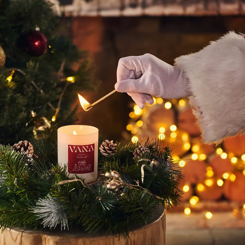 VANA 香氛蠟燭 聖誕限定 Eldstad 壁爐 肉桂香料 北歐香氛 交換禮物