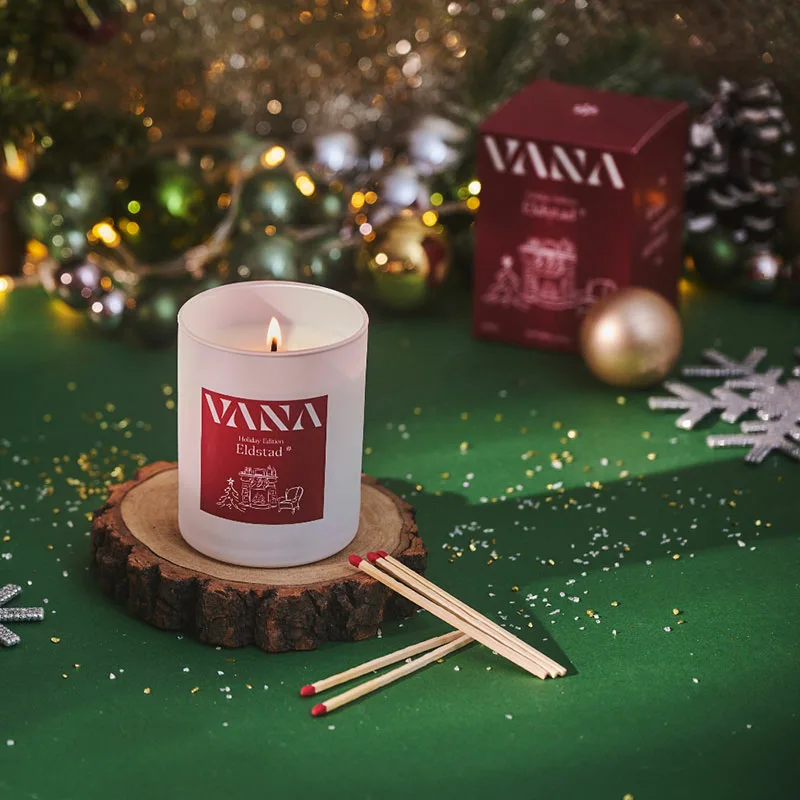 VANA 香氛蠟燭 聖誕限定 Eldstad 壁爐 肉桂香料 北歐香氛 交換禮物