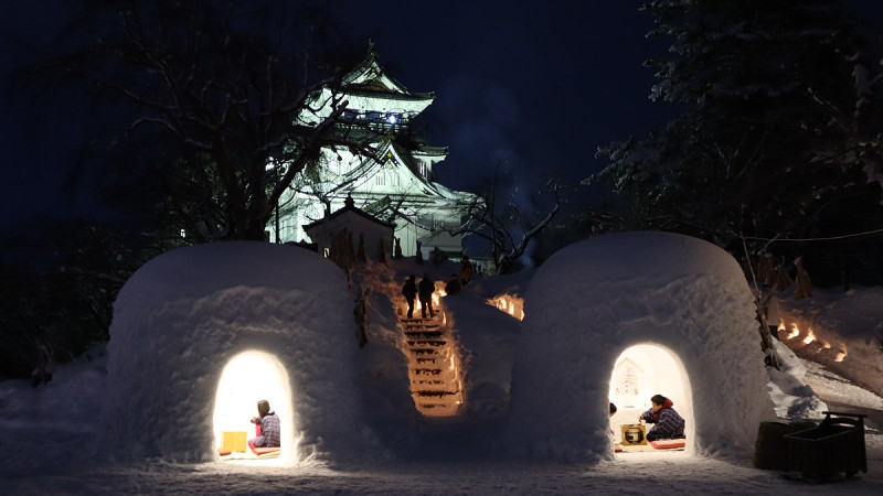 秋田縣 橫手雪屋祭、橫手雪屋祭、竿燈祭、武家屋敷 角館、小安峽溫泉