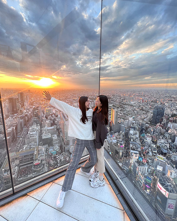 旅客可於澀谷天空360度眺望最強的東京日夜景